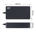 ACT AC2055 Netzadapter & Wechselrichter Innen 65 W Schwarz