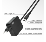 Chargeur ordinateur portable ACT USB-C Power Delivery 65W 2m