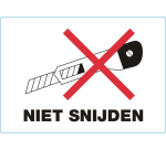 IEZZY Warning Label Do Not Cut 105x74mm 500 pieces