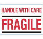 IEZZY Warning Label Handle with care Fragile 100x70mm 500 pieces