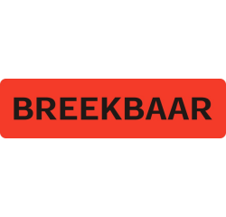 Waarschuwingsetiket IEZZY breekbaar 75mmx20mm 500 stuks