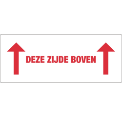 Etiquette d'avertissement IEZZY Deze zijde boven 150x60mm 500 pièces