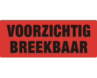 Etiquette d'avertissement IEZZY Voorzichtig Breekbaar 130x50mm 500 pièces
