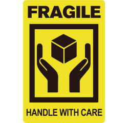 Etiquette d'avertissement IEZZY Fragile Handle with care 50,8x76,2mm 200 pièces