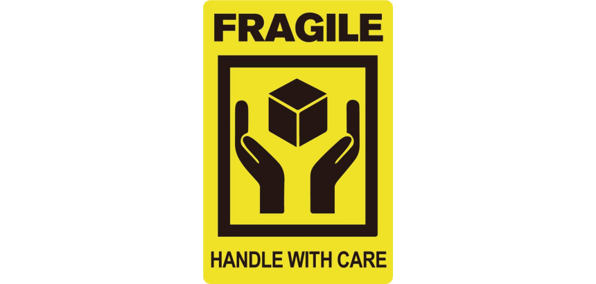 Waarschuwingsetiket IEZZY fragile handle with care 50,8mmx76,2mm 200st