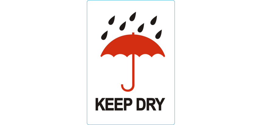 IEZZY Warning Label Keep Dry 74x105mm 500 pieces
