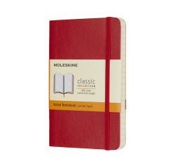 Carnet de notes A6 Moleskine Couverture souple rouge