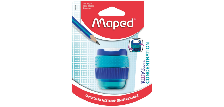 Taille-crayon Maped Kidy Learn Concentration 1 trou bleu