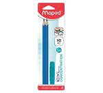 Grafietpotlood Maped Kidy Learn Concentration met kauwtopper set à 2 stuks blauw