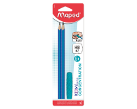 Crayon graphite Maped Kidy Learn embout à mâcher set 2 pièces bleu