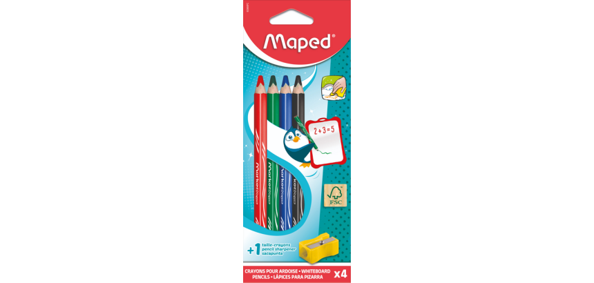 Maped Marker'Peps whiteboard marker with sharpener set 4 colors