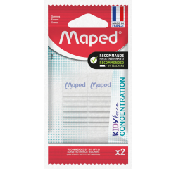 Gomme Maped Kidy Learn Concentration set 2 pièces blanc