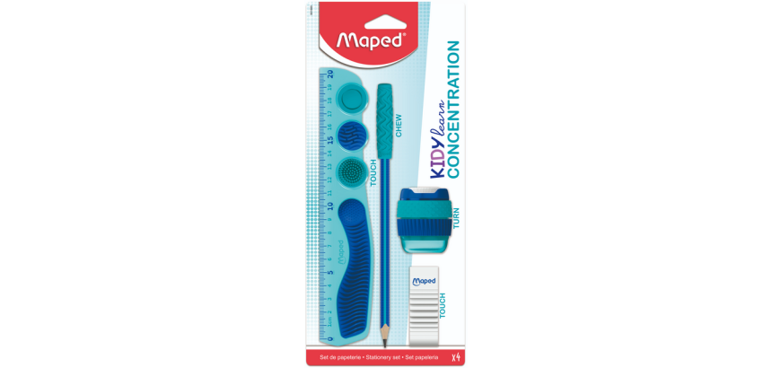Kit dessin Maped Kidy Learn Concentration set 4 pièces assorti