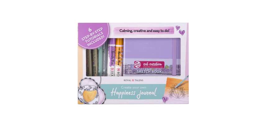 Happiness Journal Set Royal Talens 8 pièces