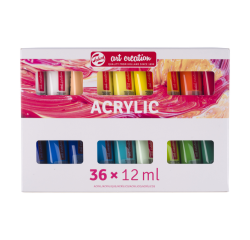 Peinture acrylique Talens Art Creation set 36 couleurs