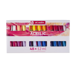 Peinture acrylique Talens Art Creation set 48 couleurs