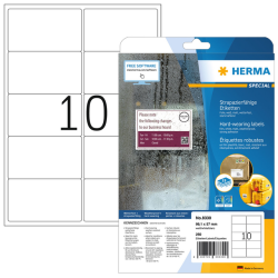 Etiquette HERMA 8330 99,1x57mm résistante aux intempéries blanc 250 étiquettes
