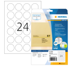 Etiquette HERMA 4236 ronde 40mm transparente 600 étiquettes