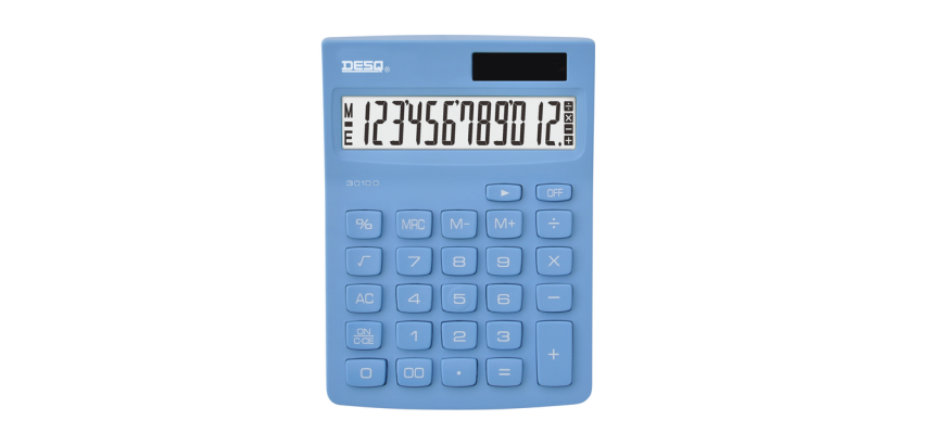 Calculatrice Desq Compact bleu ciel