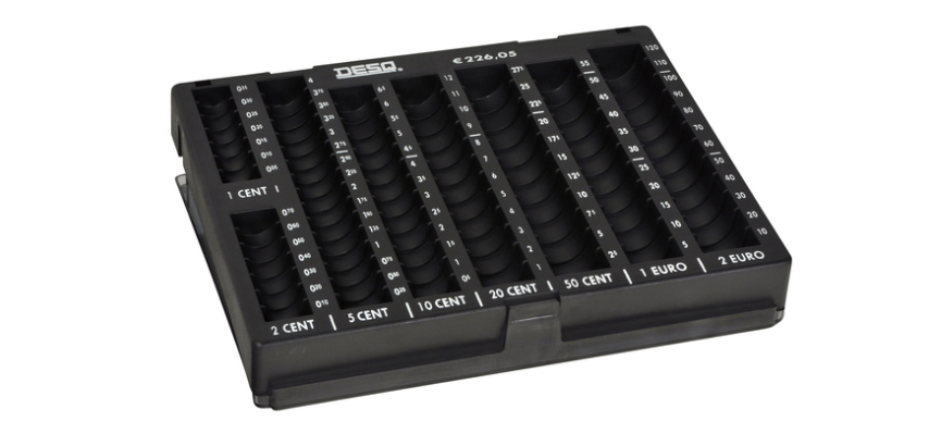 Desq money sorting unit with lid