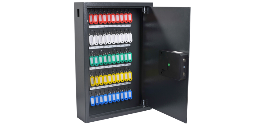 Pavo High Security Advanced Key Cabinet 50 Hooks 550x380x100mm