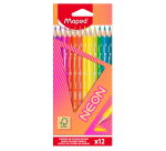 Crayon de couleur Maped Neon set 12 couleurs