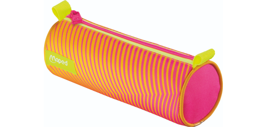 Trousse ronde Maped Neon orange-rose