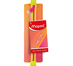 Trousse ronde Maped Neon orange-rose