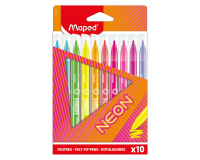 En_rotulador maped fluorescente neon caja de 10 unidades colores surtidos