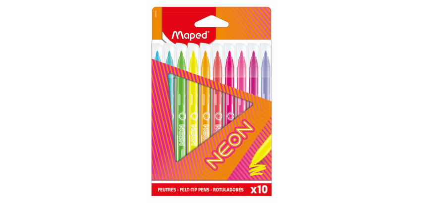 Viltstift Maped Neon set à 10 kleuren