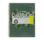 Collegeblok Pukka Pad Jotta Recycled A4 lijn 4-gaats 110 pagina's 80gr groen