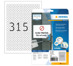 Etiquette HERMA 4385 ronde 10mm blanc 7875 étiquettes