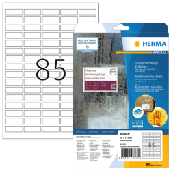 Etiquette HERMA 8332 37x13mm résistante aux intempéries blanc 2125 étiquettes