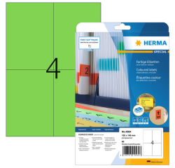 Etiquette HERMA 4564 105x148mm vert 80 étiquettes