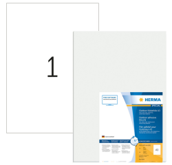 Etiquette HERMA 9542 A3 297x420mm résistante aux intempéries blanc 10 étiquettes