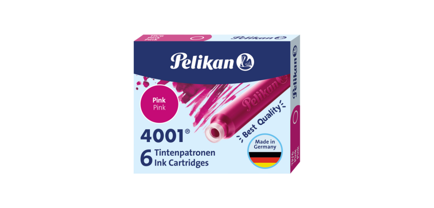 Pelikan 4001 Tintenpatrone rosa 6 Stück
