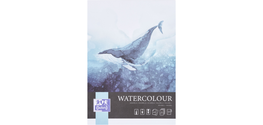 Bloc aquarelle Oxford Watercolour A4 20 feuilles 300g collé