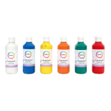 Vingerverf Qrea set à 6 kleuren 250ml