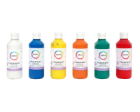 Peinture au doigt Qrea set 6 couleurs 250ml
