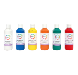 Peinture au doigt Qrea set 6 couleurs 250ml