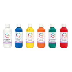 Vingerverf Qrea set à 6 kleuren 250ml