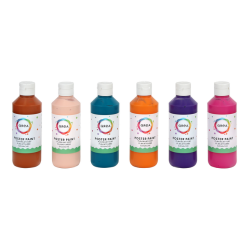 Plakkaatverf Qrea set à 6 fun kleuren 250ml