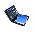 DESQ A4 ring binder with zipper closure black