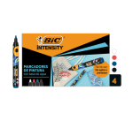 Paintmarker Bic Intensity assorti 4 stuks