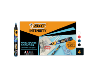 Marqueur peinture BIC Intensity assorti 4 pièces