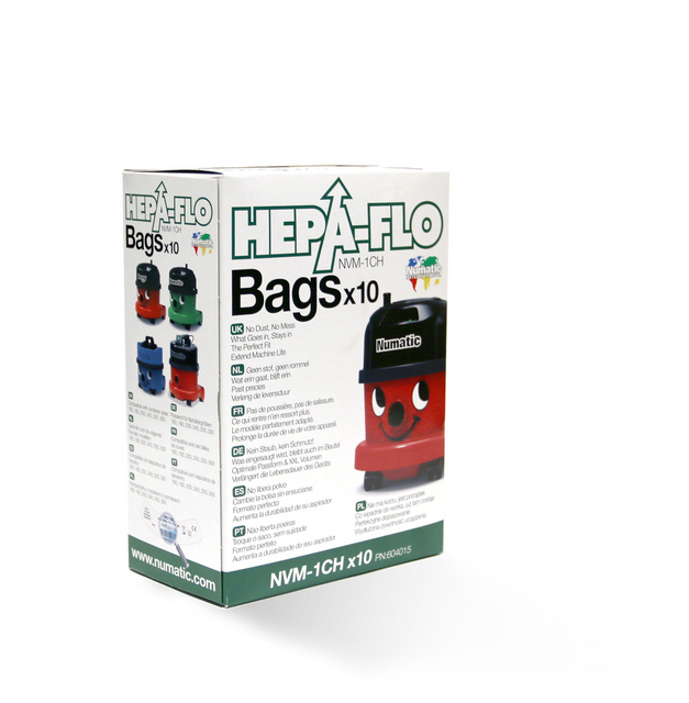 Numatic NVM-1CH Hepa Flo Staubsaugerbeutel 10 Stück Filterbeutel