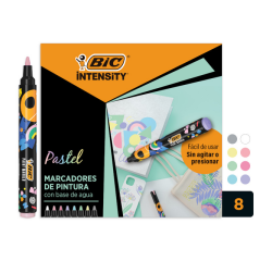 Marqueur peinture BIC Intensity pastel assorti 8 pièces