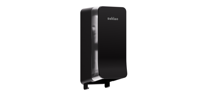 Toilettenpapierspender Satino JT3 Hyginity System Duo-Rolle Schwarz 333423
