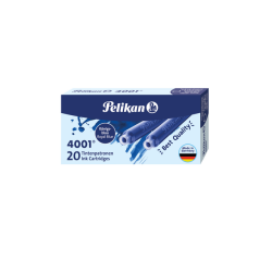 Cartouche d'encre Pelikan 4001 bleu roi 20 pièces
