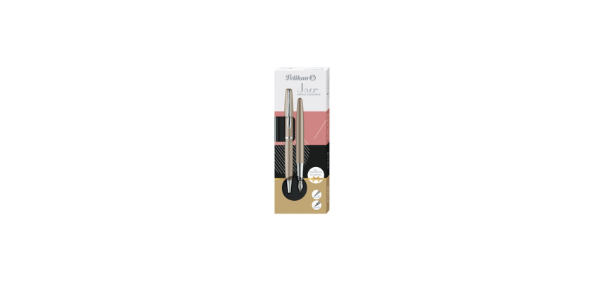 Schrijfset Pelikan Jazz Noble Elegance K36+P36 medium taupe